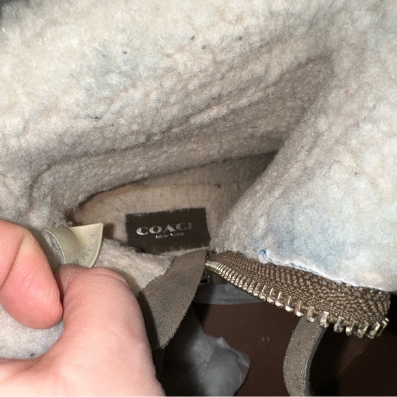 Coach Fur Wedge Boots - Picture 6 of 13